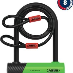 Abus Ultra Mini 410K/150HB140 Blocco a U incl. cavo Cobra e staffa SH