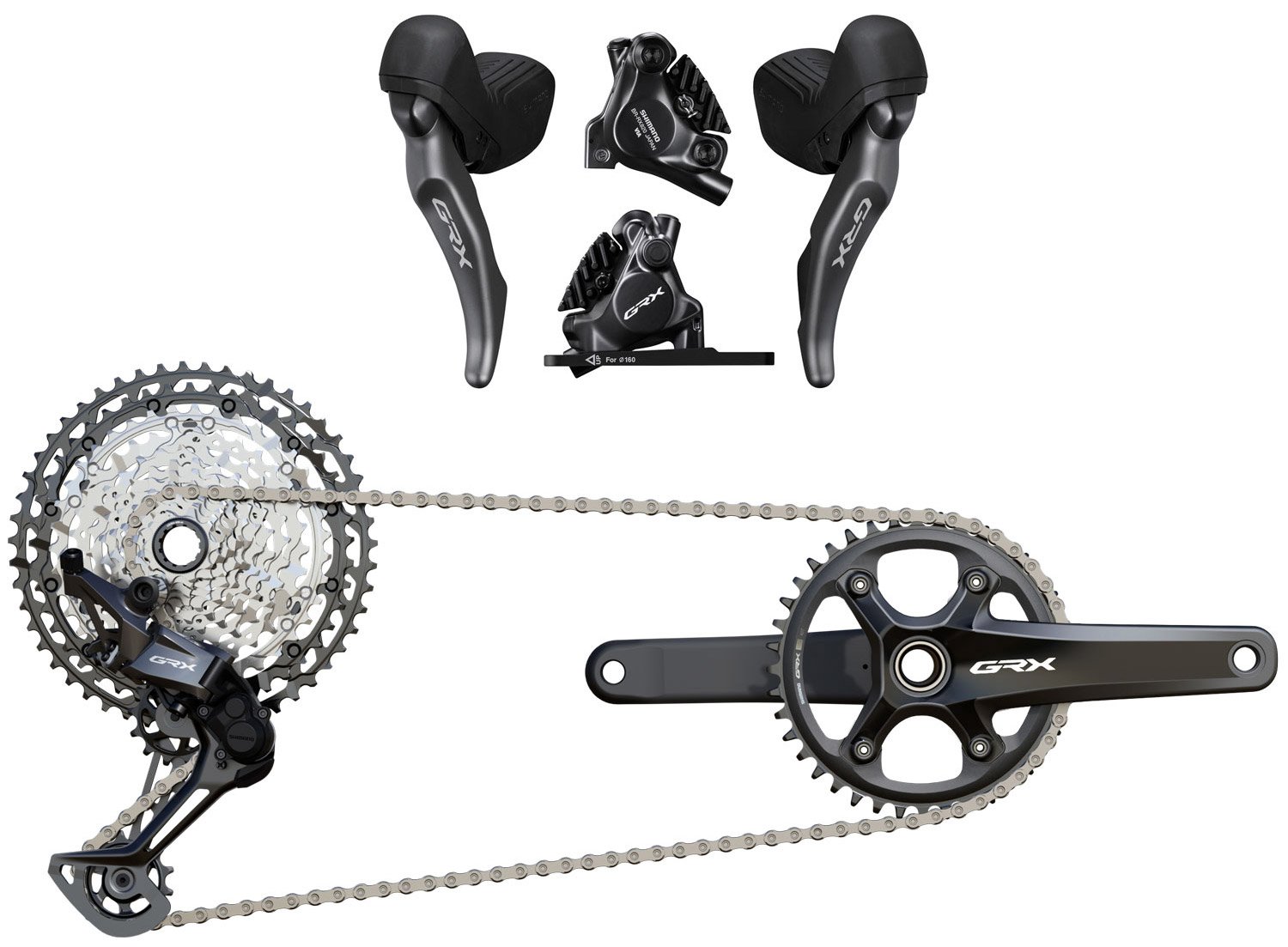Shimano GRX RX820 gruppo disco a 1x12 velocità